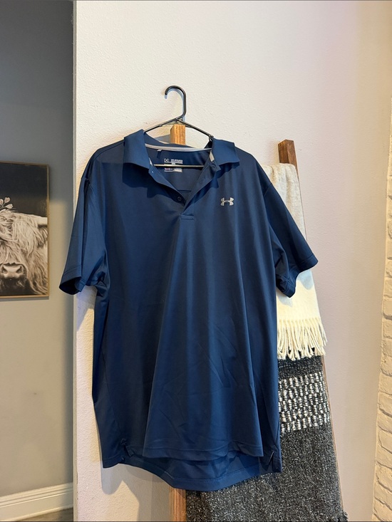 Under Armour Other - Under Armour Men’s Deep Blue Tech Polo
